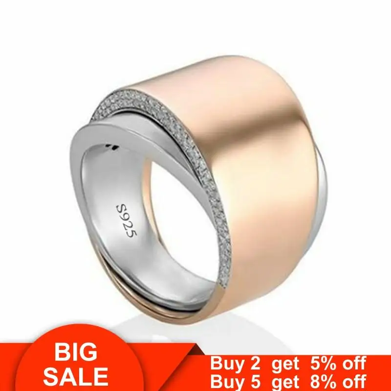 Гипербола женское кольцо 925 стерлингового серебра Pave AAAAA cz вечерние обручальное