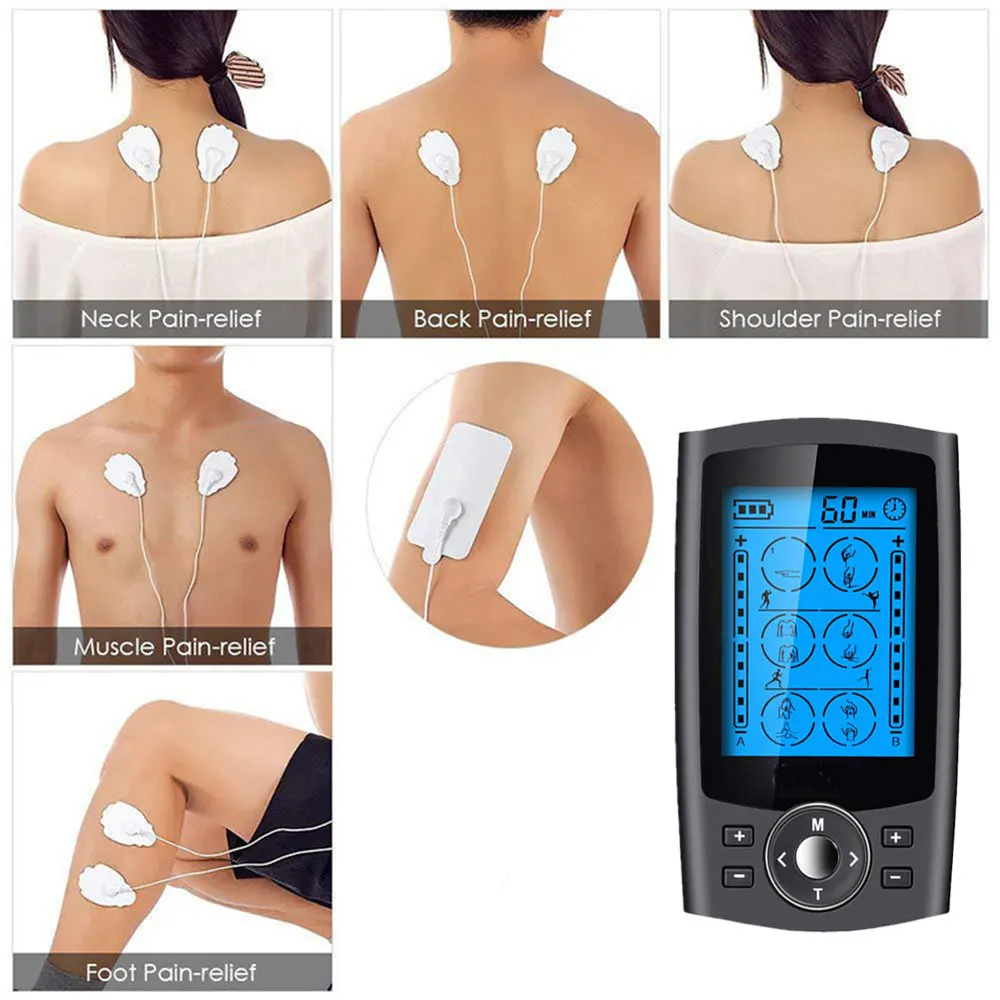 

24 Modes Electric Body Massager EMS Compex Muscle Stimulator TENS Low Frequency Physiotherapy Apparatus Therapy Machine Relax