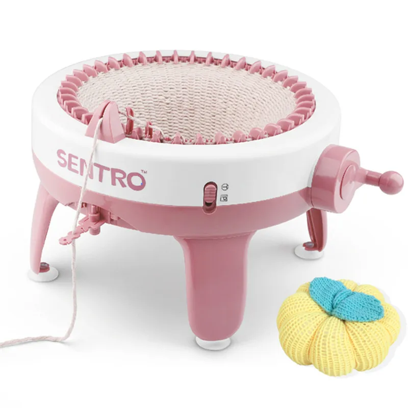 M&aacute;quina de tejer a mano para el hogar, Kit de costura autom&aacute;tico, creativo, para su&eacute;ter, bufanda, sombrero, calcetines, 40 agujas-0