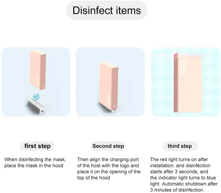 Коробка для дезинфекции маски UVC многофункциональная коробка УФ стерилизации