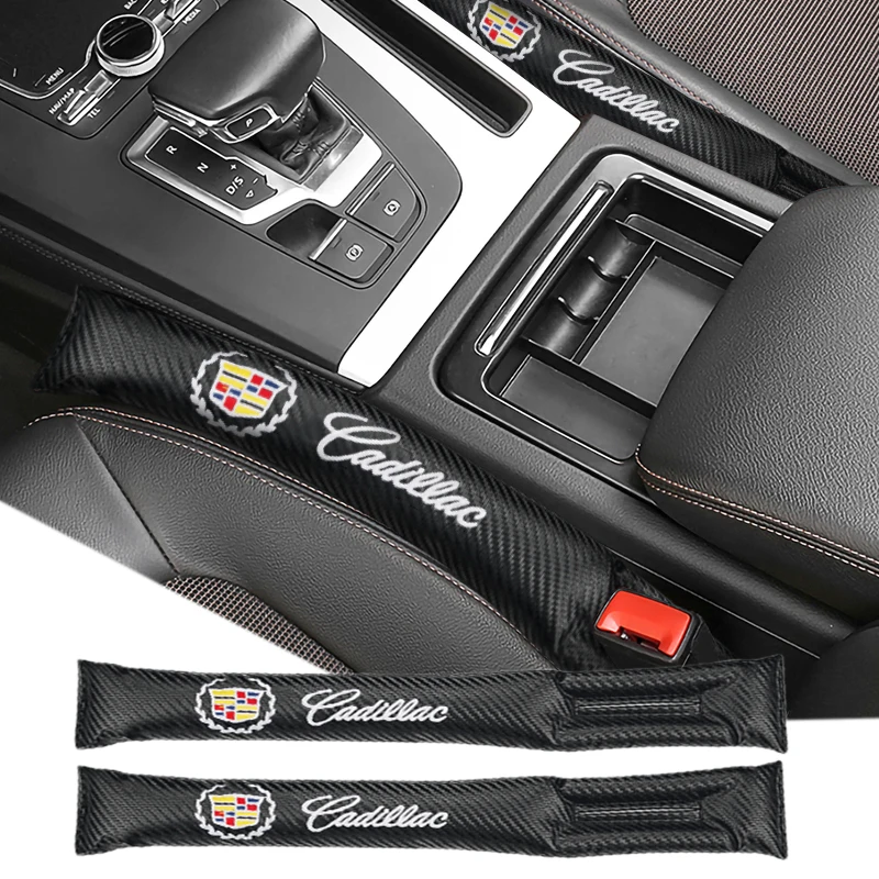 

Car Seat Gap Plug Seat Gap Filler Dustproof Pad Carbon Fiber Strip For Cadillac Escalade CTS SRX 1 2 BSP ATS XT5 XT6 Accessories