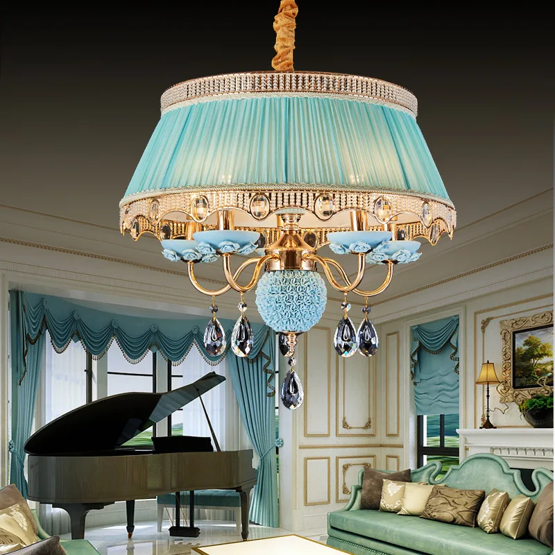 Простые и креативные теплые керамические люстры в европейском стиле для