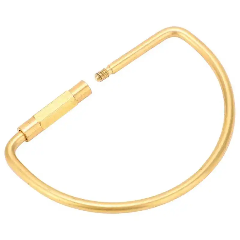 Наружная Пряжка латунный винтовой зажим брелок для ключей кольцо в ретро стиле