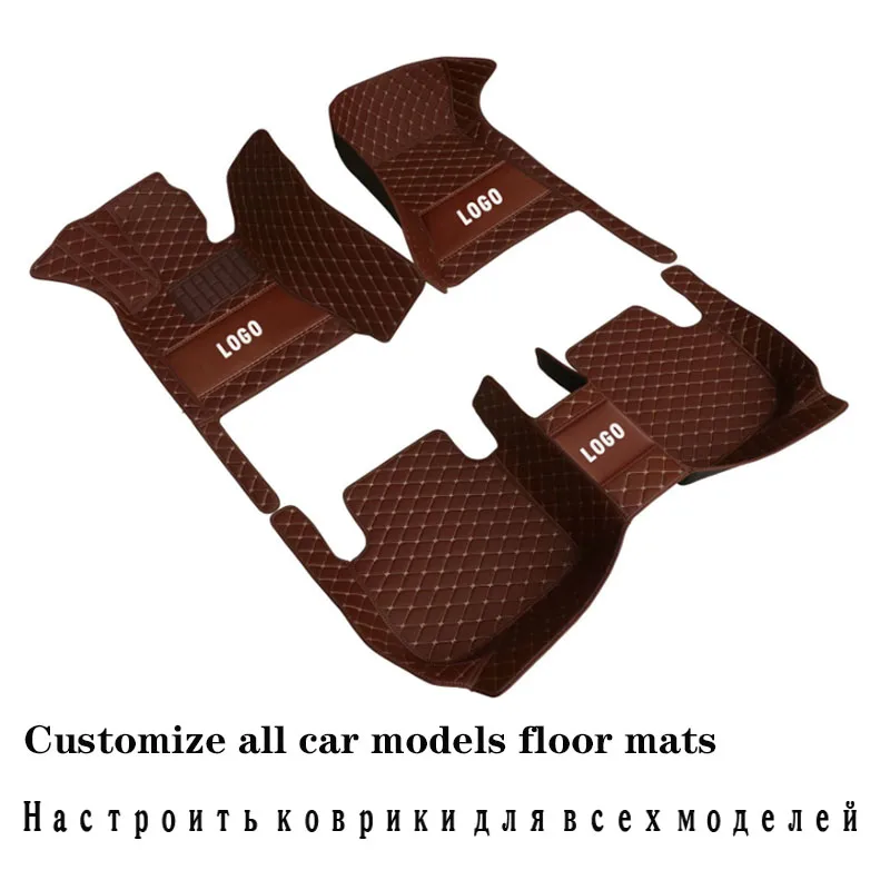 

Custom LOGO Car Floor Mat for Audi A6 Allroad Quattro A7 Sportback A8 A1 A2 A3 A4 Q2 Q3 Q5 Q7 Car Accessories Rugs