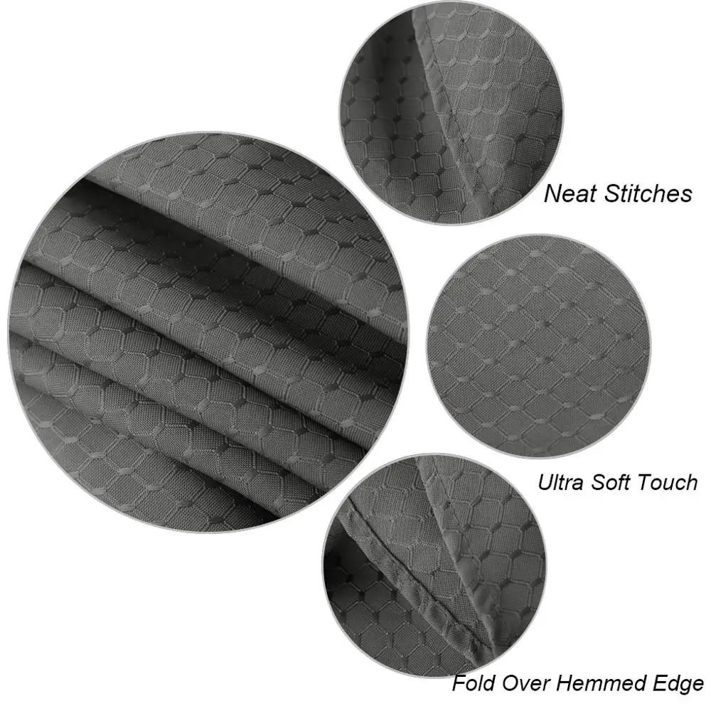 Eforcurtain Jacquard Round Table Cloth 70 Inch for Holiday Parties Durable Waterproof Fabric Cover Waffle Weave | Дом и сад