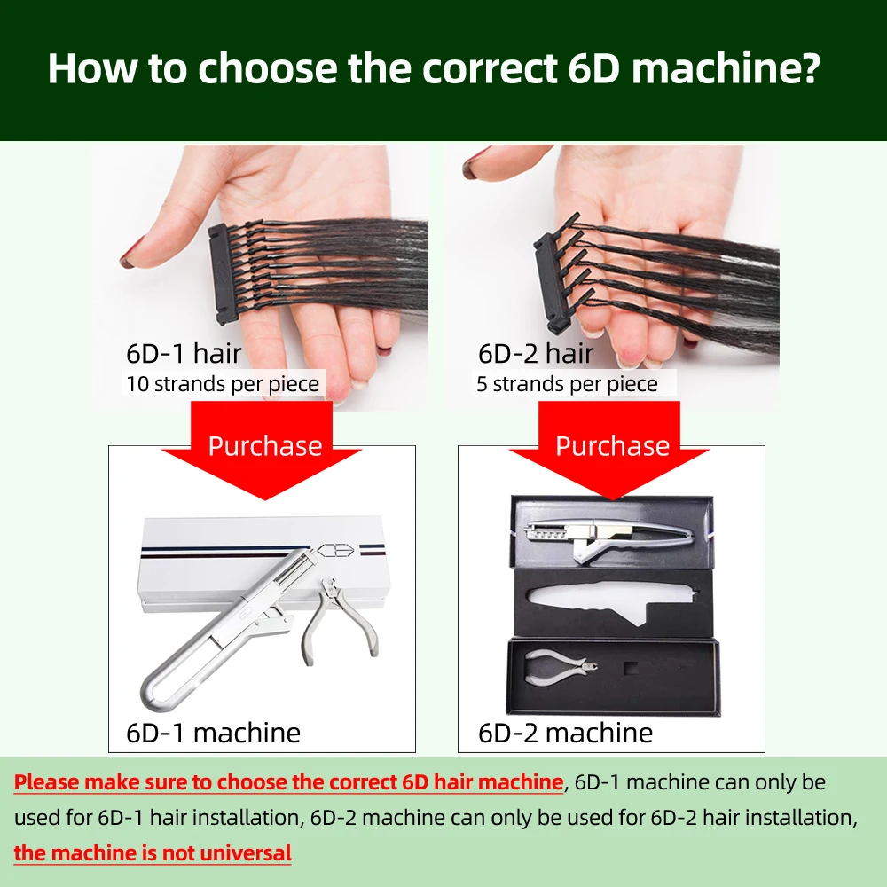 6D Hair Extensions Machine 5 pins 10 Human Connector Kits Micro Link Remove Plier Salon Tools Set | Шиньоны и парики