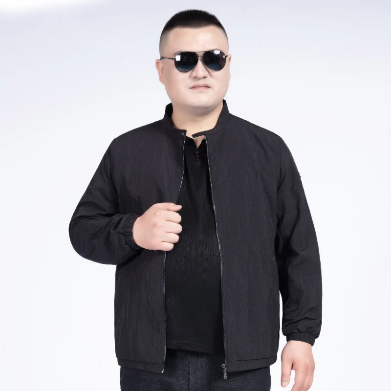 10XL 8XL Новинка весна осень Мужская куртка бомбер с воротником стойкой