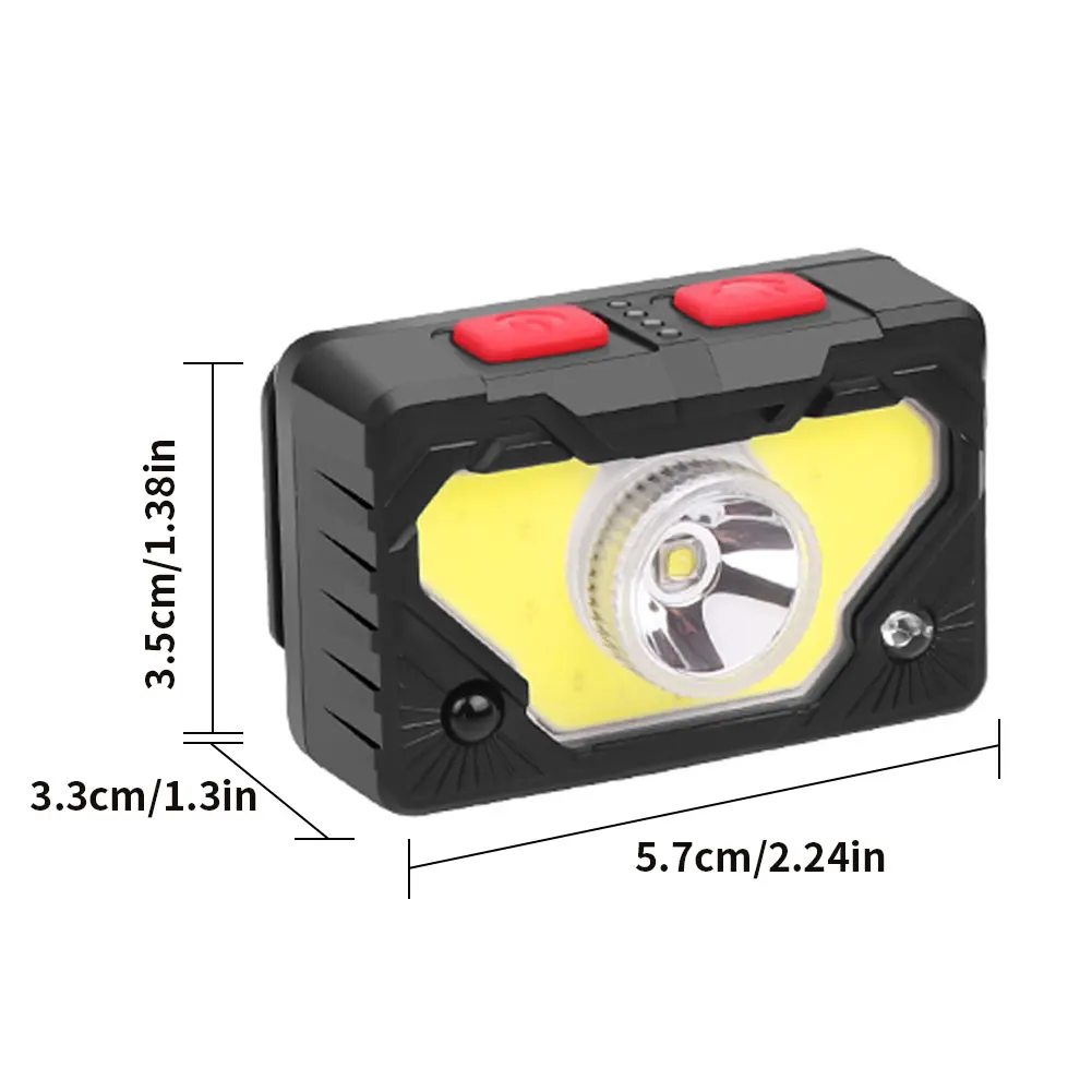 

LED Headlight Portable Waterproof Built-in Battery XPG COB Head Torch USB Rechargeable Fishing Headlamp for Fishing Hiking Hunt
