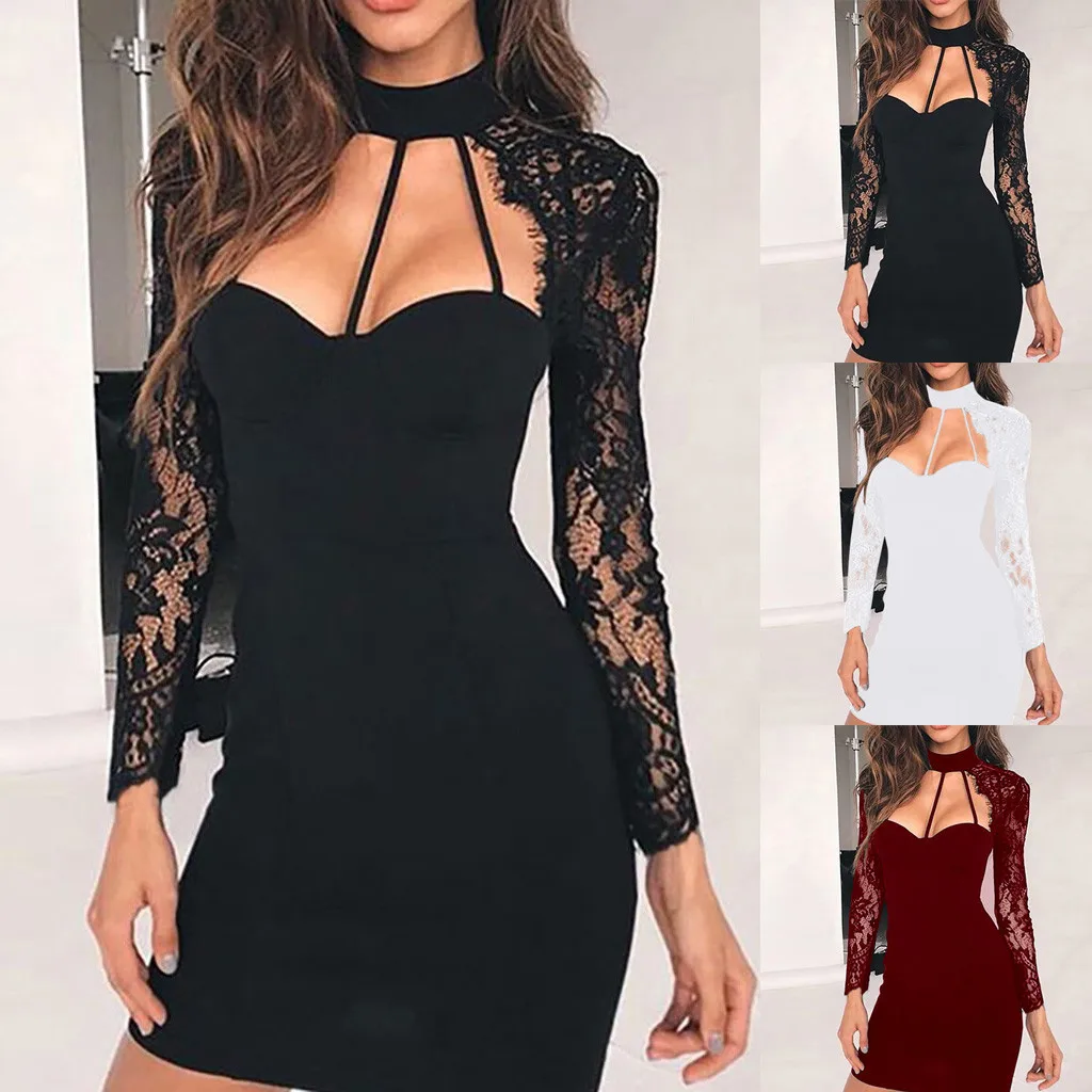 Элегантные вечерние сексуальные женские летние кружевные платья винтажные