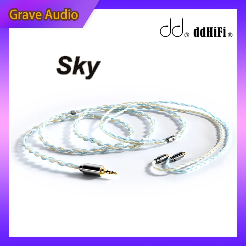 

DD ddHiFi BC120B Sky Earphone Cable 2.5/3.5/4.4mm Plug with MMCX/0.78 2Pins Connector HiFi Upgrade Headphone Cable