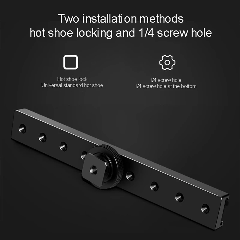 Lengthened Quick Release Plate Slr Camera Multi-Camera Hot Shoe Bracket External Flash Microphone Tripod Gimbal | Электроника