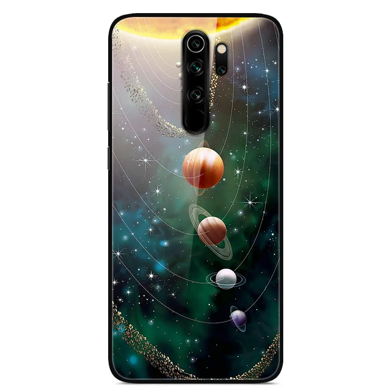 5 Redmi Note 8 Pro Чехол 6,53 ''стекло твердая задняя крышка для Xiaomi Redmi Note 8 Pro чехлы для телефонов силикон бампер Fundas Redmi Note8 8T - Цвет: 5
