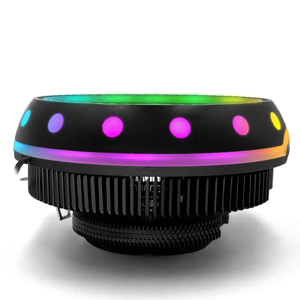 Вентиляторы RGB Универсальный тихий кулер для процессора светодиодная подсветка