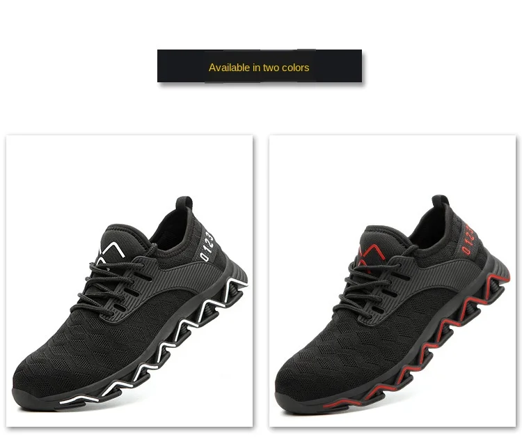 

Work Shoes Steel Toe Stab Breathable Light Elastic Proof Construction Safety Shoes Men's Wear-resistant Insulating Shoes