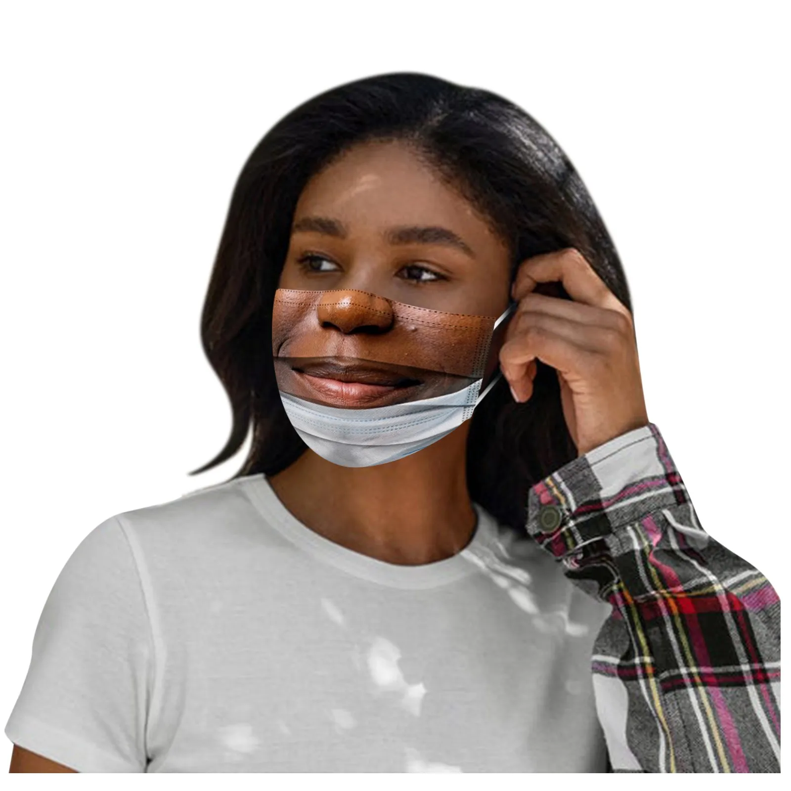 

Women Adult Funny Printing Masquerade Face Mask Prom Party Props Costume Halloween Masquerade Mask men Creativity fashion design