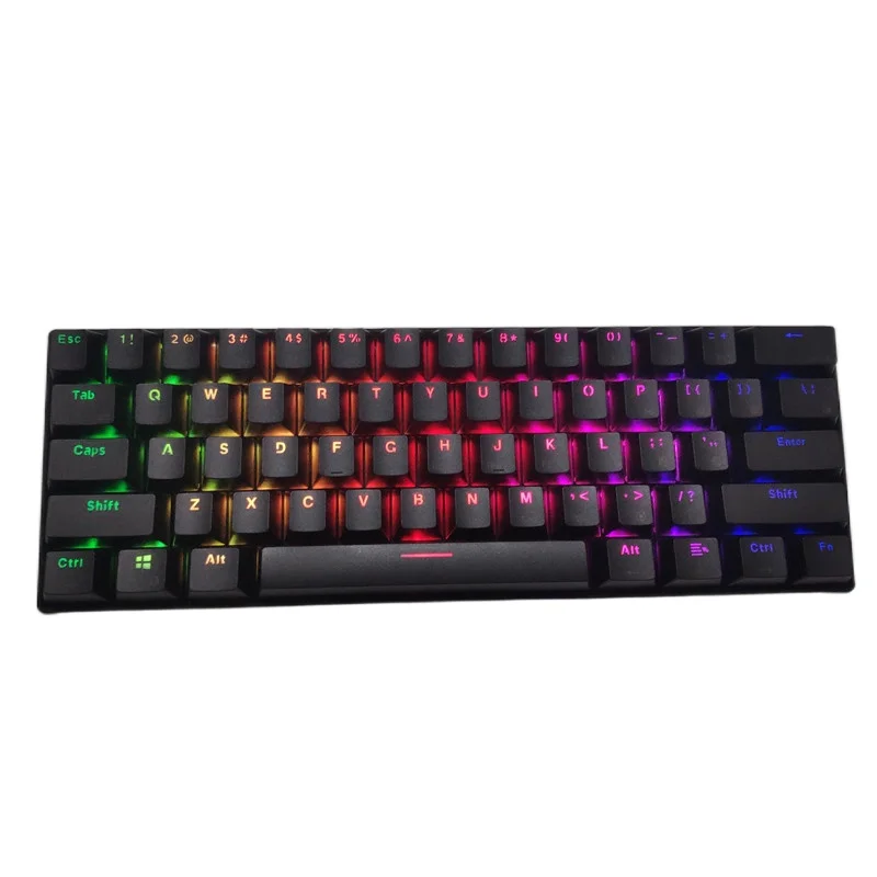 60 bluetooth compatible rgb mechanical keyboard rk61 gaming wireless keyboards rk 61 keys free global shipping