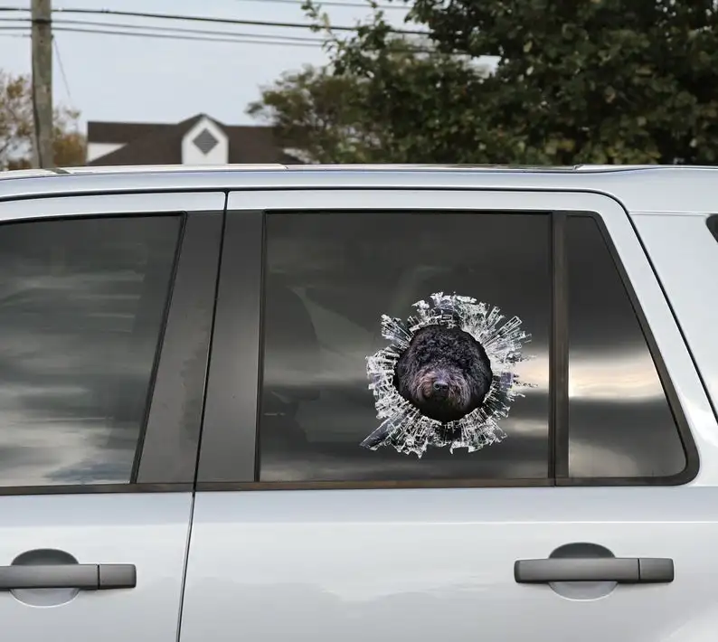 

2021 Black Labradoodle window decal , car sticker, black labradoodle sticker