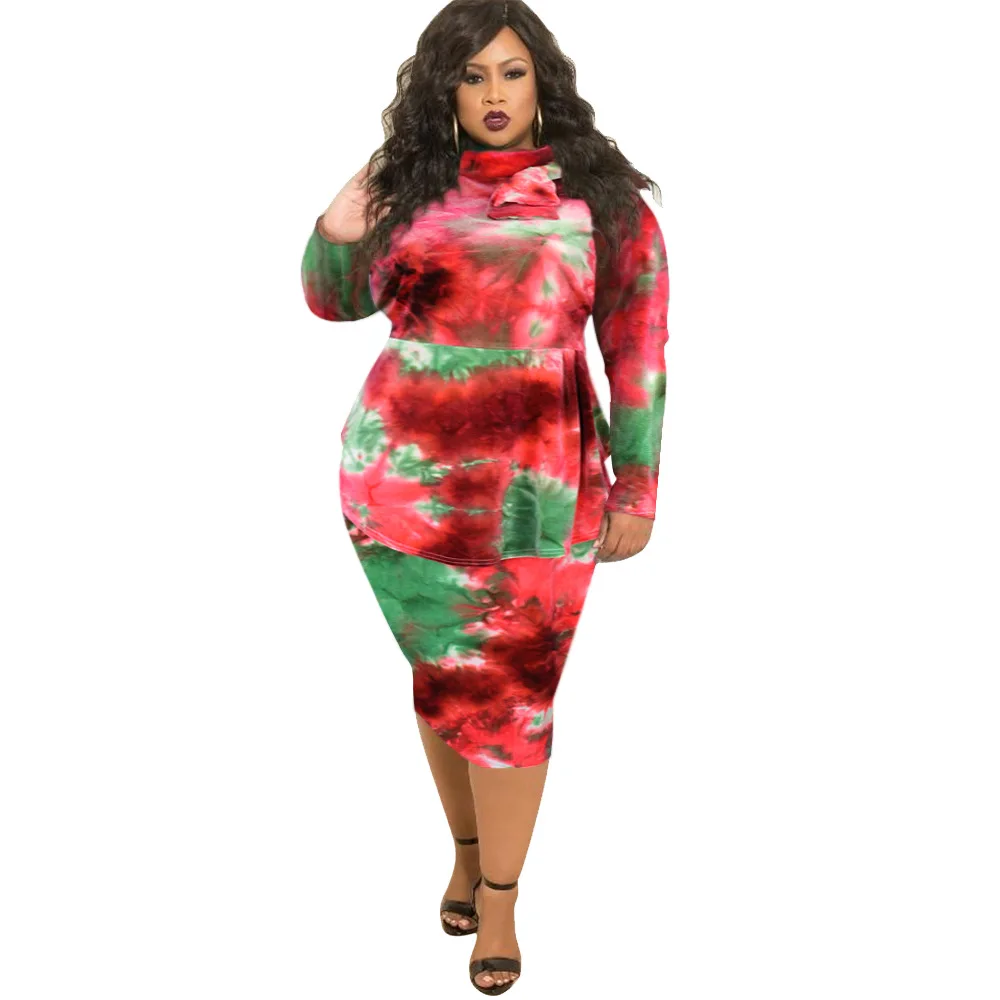 

Plus Size Dress for Women 2021 African Women Printing Long Sleeve Printing Dress African Clothes for Women African Dresses