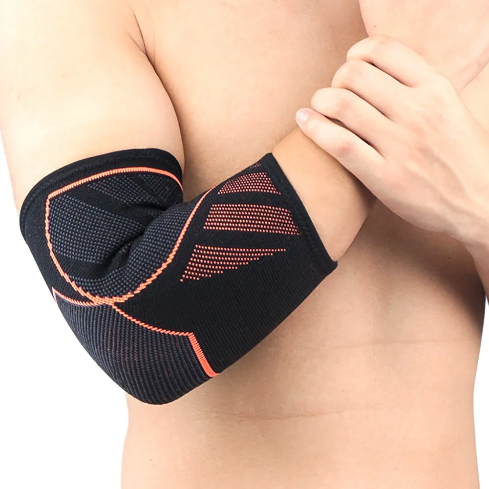 

Elbow Pad Sports Knitting Non-slip Pressure Elbow Cover Breathable Fitness Protective Gear Sportswear
