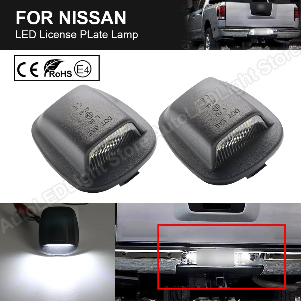 

For Nissan Xterra 1994-2004 Frontier 1998 1999 2000 2001 2002 2003 2004 LED License Number Plate Light lamps Error Free 2Pcs