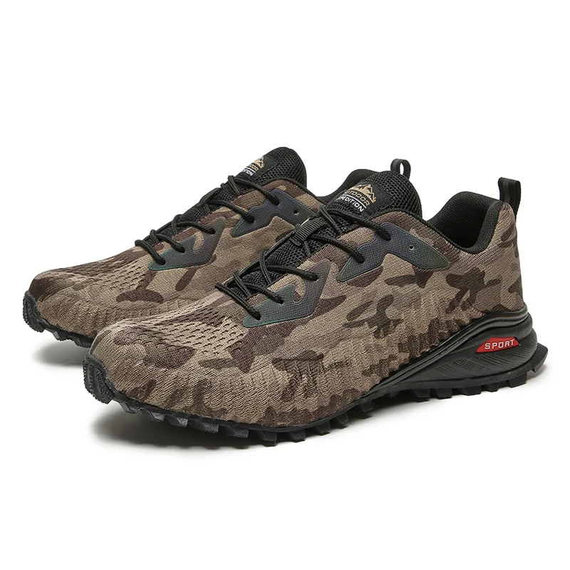 Big Size Sneakers 40-50 Men Trail Running Shoes Male  Breathable Knit Athletic Tennis Shoes Jogging Walking Outdoor Sneakers