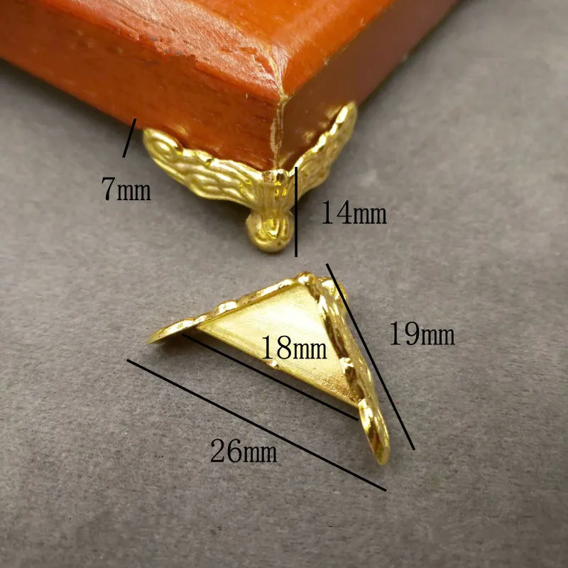 Деревянный ящик Декоративные ножки Угловой протектор золотые ювелирные изделия