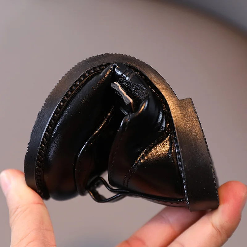 childrens leather shoes casual girls shoes baby shoes outdoor square head non slip kid shoes princess toddler mary janes shoes free global shipping