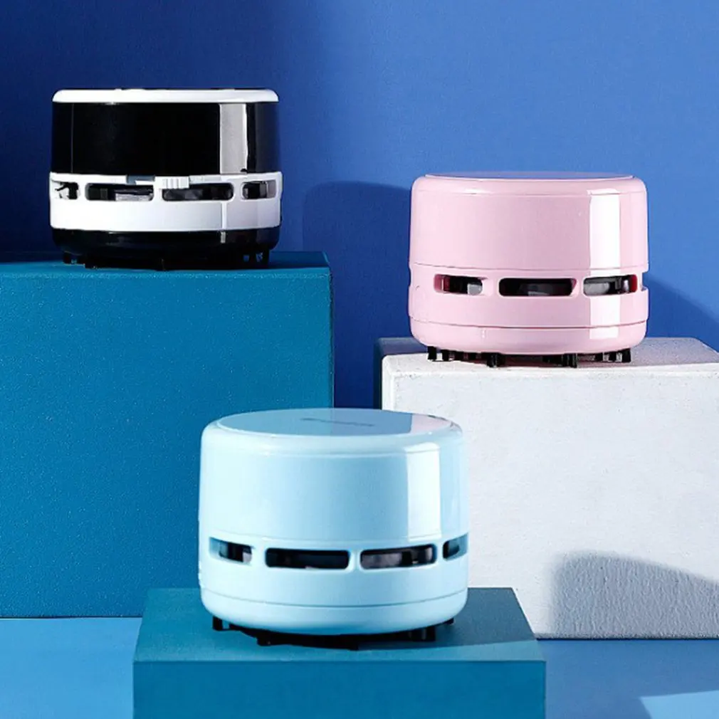 

Desktop Vacuum Cleaner Mini Desk Dust Cleaner Home Table Sweeper Cleaner 360 Degree Spiral Fan Blades Large Suction Power