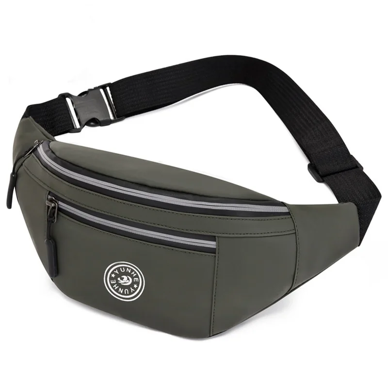 

Men's Waterproof Oxford Waist Bag Solid Color Trend Street Chest Bags Multifunctional Outdoor Sports Casual Single Handle Bags