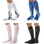 Велосипедные носки для мужчин и женщин, уличные спортивные носки для бега, футбола, дышащие Спортивные Компрессионные носки до щиколотки для медсестер