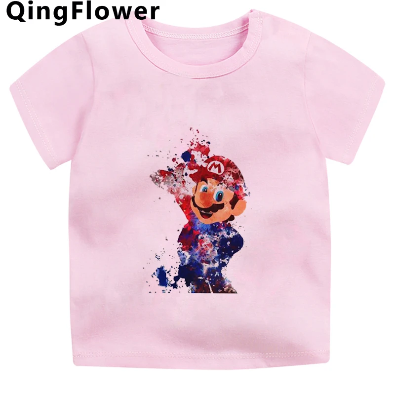 Детская футболка Super Mario для детей старшего возраста летняя e girl смешная alt детские топы|Тройники| |