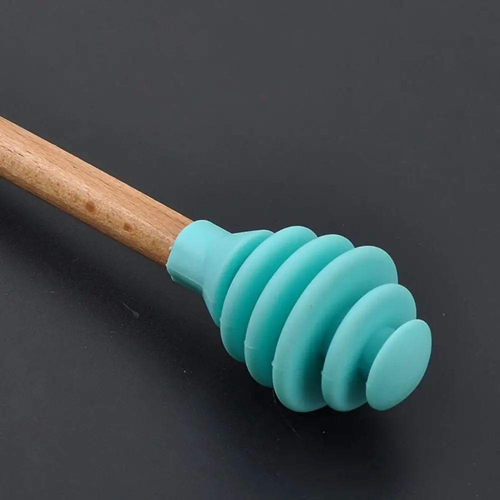 

Honey Splash Bar Long Handle Non-stick Silicone Sticky Material Honey Dipper Stick Kitchen Dessert Tool