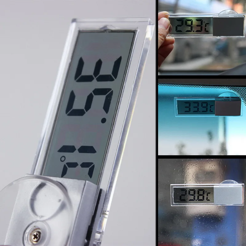 Термометр на присоске LCD Цифровая Погодная станция беспроводной датчик окна