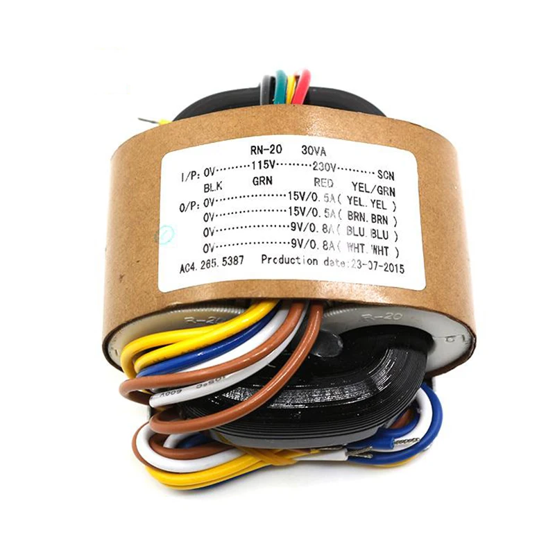 Lusya 115 V-230 V R Тип трансформатора Чистая медь 30W трансформатор 9-24V Выход для усилителя T1053