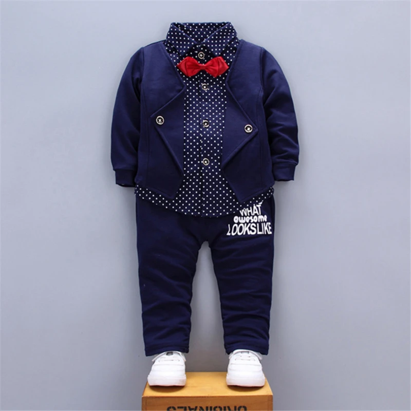 

Children's Suit Boys Clothes Sets Spring Autumn Comfortable Fashion Tops + Pants 2PCS Baby Boys Clothing Set For Boys 2021