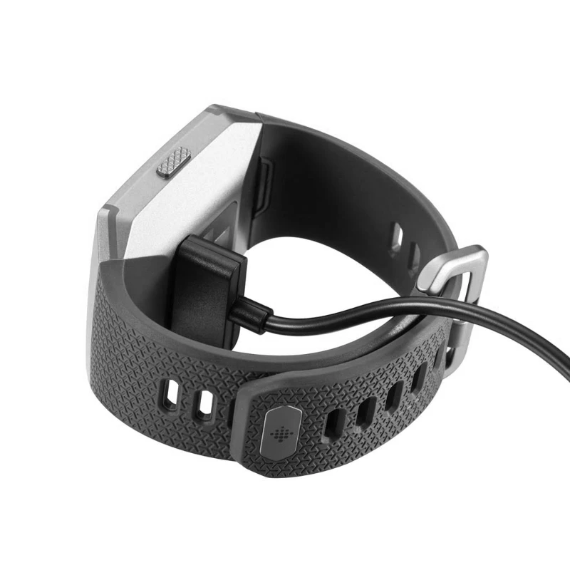 Черный магнитный USB зарядный кабель Шнур зарядное устройство для Fitbit ионные
