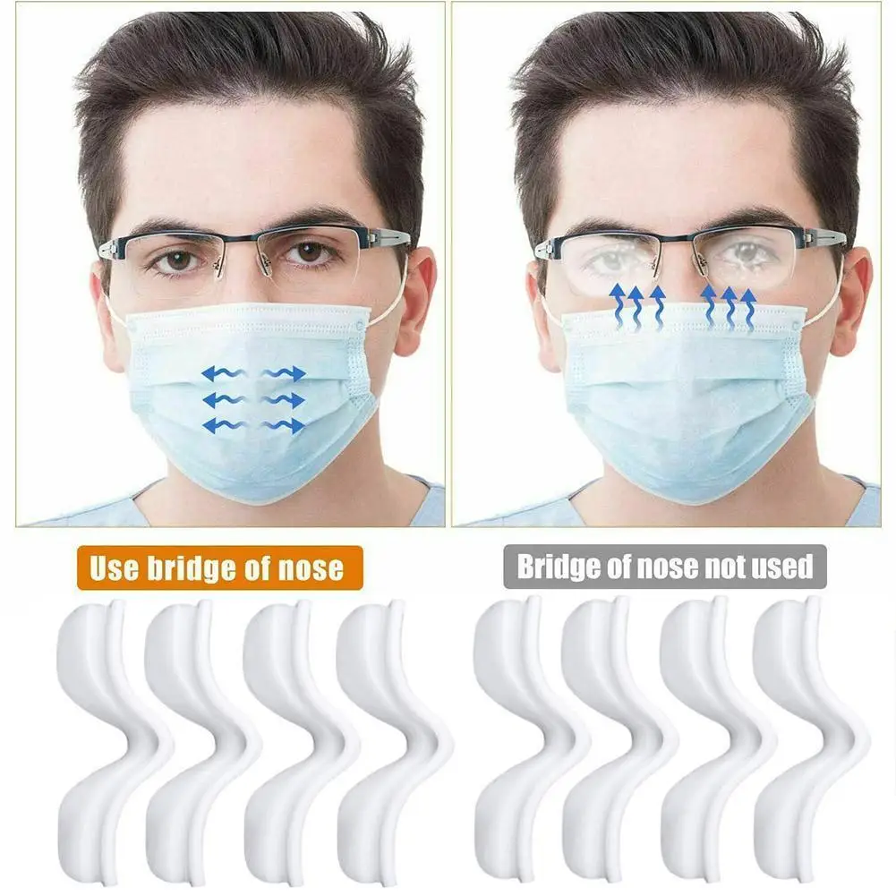 

1PCS Fog-Free Accessory for masks Prevent Eye Glasses from Fogging Anti Fog Natural Rubber Nose Bridge Flexible Design