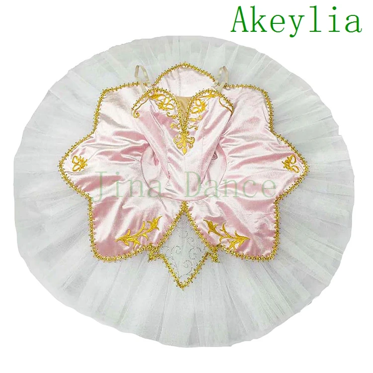 Бордовая Золотая профессиональная балетная пачка для девочек классические