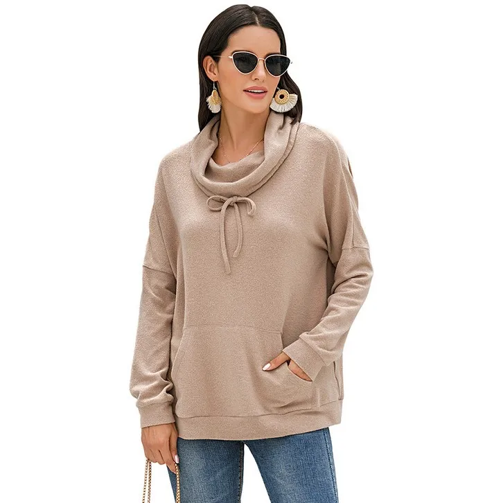 

Women Autumn Thick Loose Sweatshirt Casual Solid Color Hooded Hoodies Pullover Female Thicken Coat New