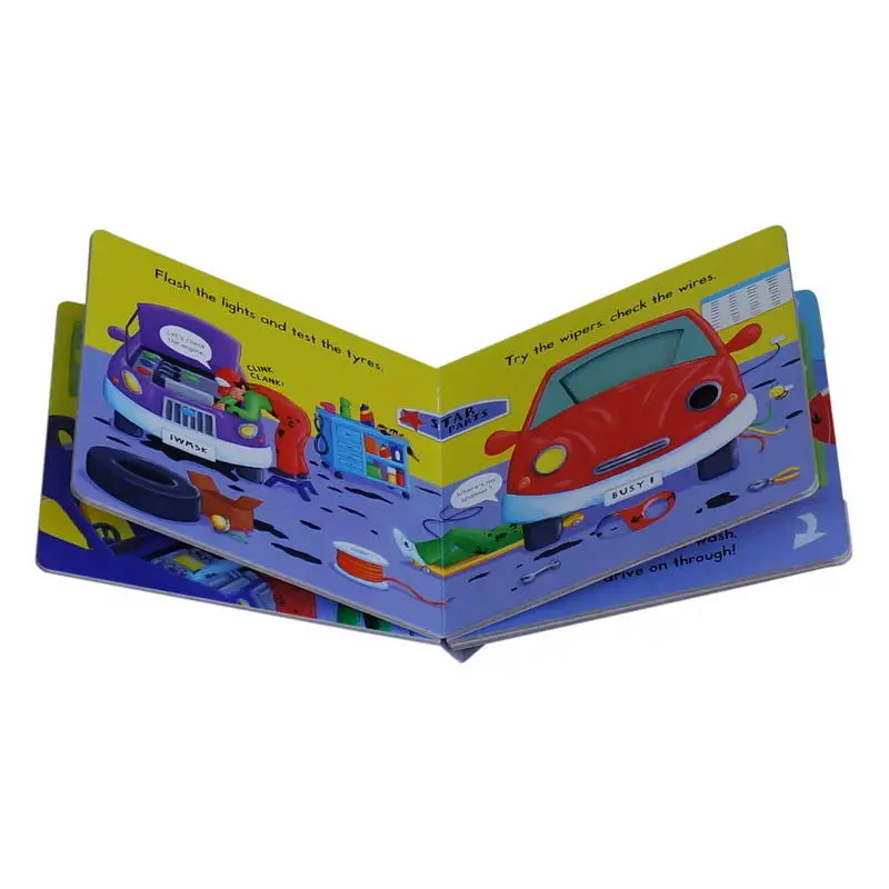 

4Pcs Busy Books Busy Garage Railway Airport Board Book Early Childhood Education Books Original English Books