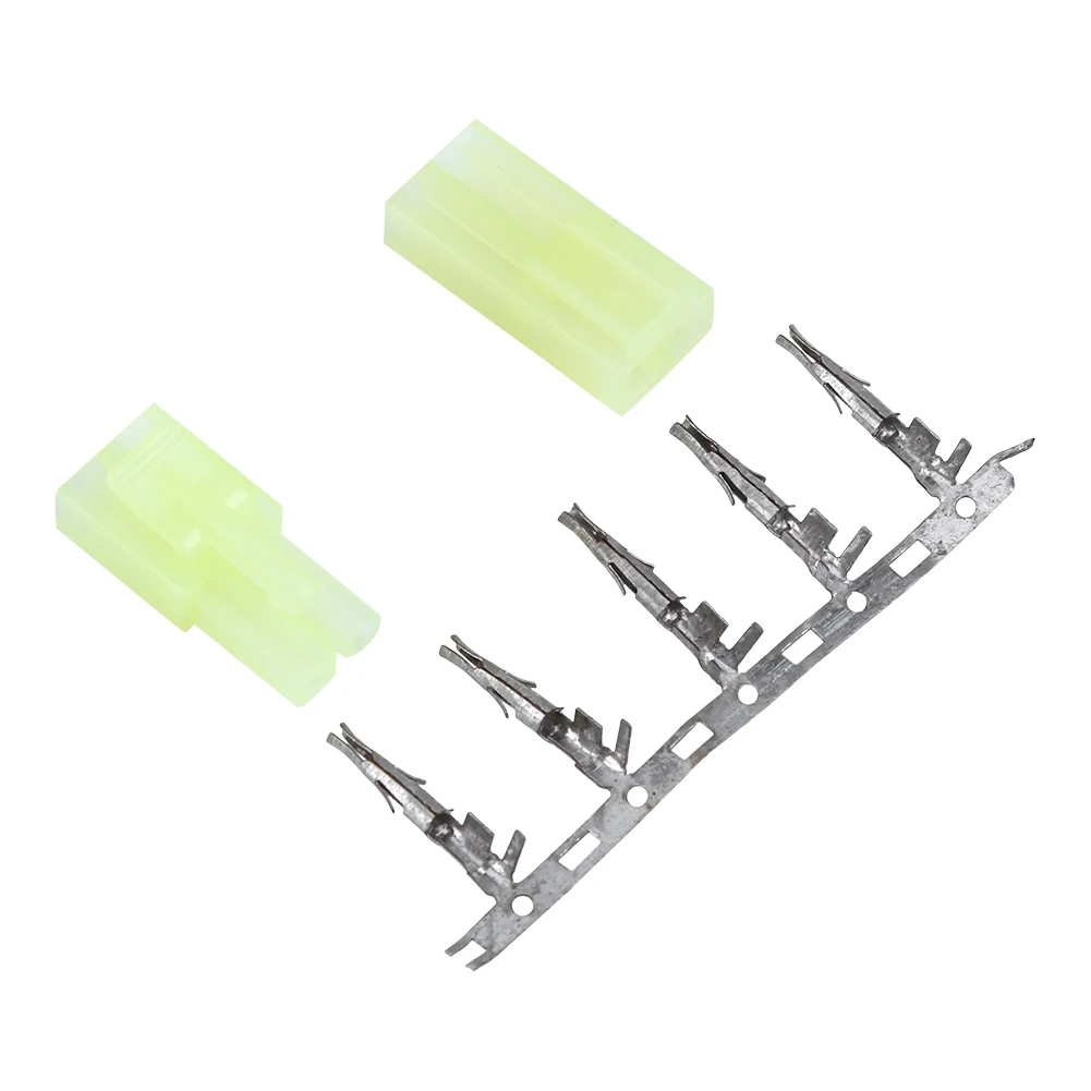 5pairs Male Female Mini Tamiya Plug Connector Green Unwired Connectors With Pins For Airsoft RC Aircraft Accessories |
