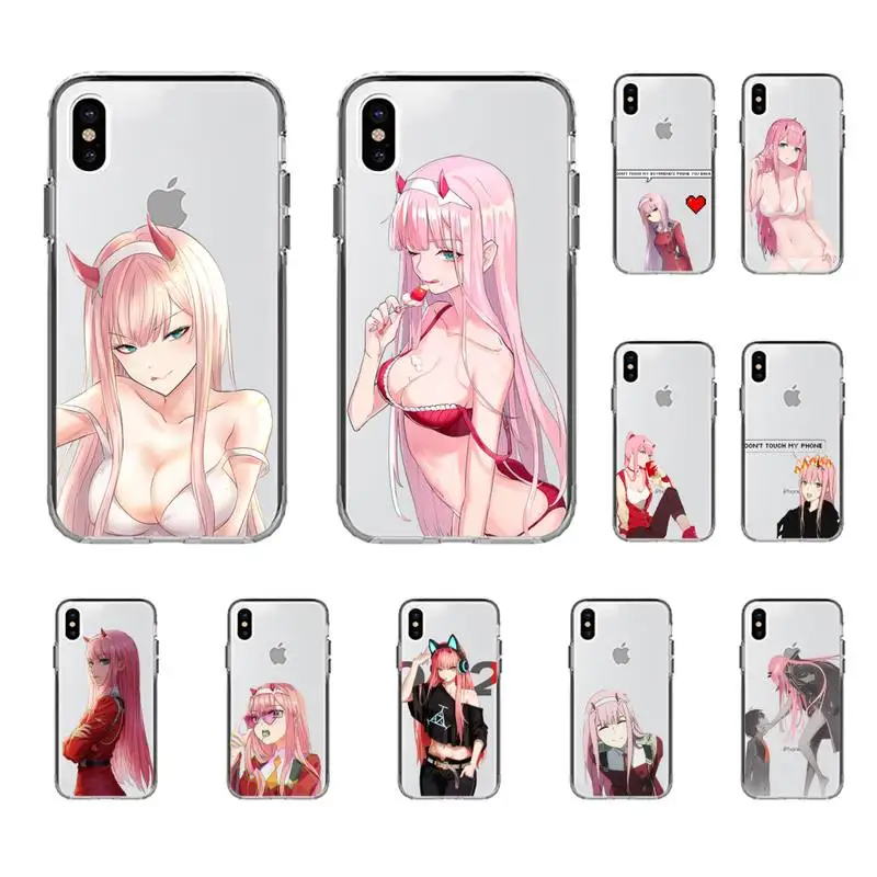 

Zero Two Darling in the FranXX Anime Phone Case for iPhone 11 12 13 mini pro XS MAX 8 7 6 6S Plus X 5S SE 2020 XR cover