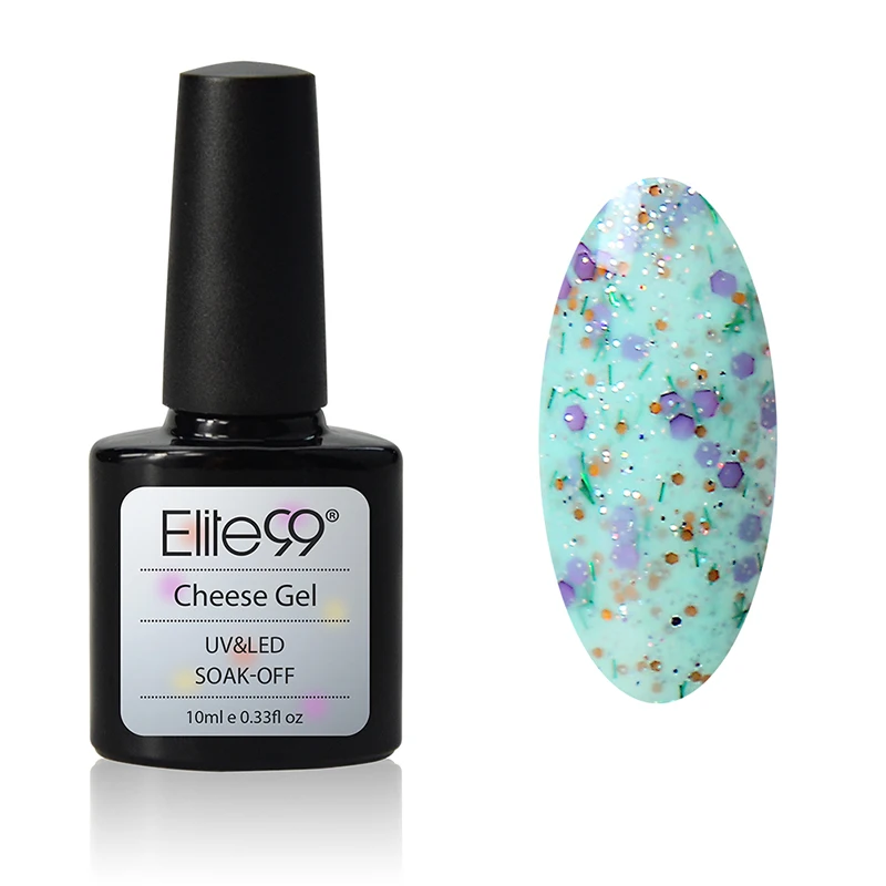 019 Elite99 10 мл Цветной Гель-лак для ногтей с сыром, верхнее Базовое покрытие, необходимое для дизайна ногтей, полуперманентный лак, полуперманентные лаки для ногтей - Цвет: 019