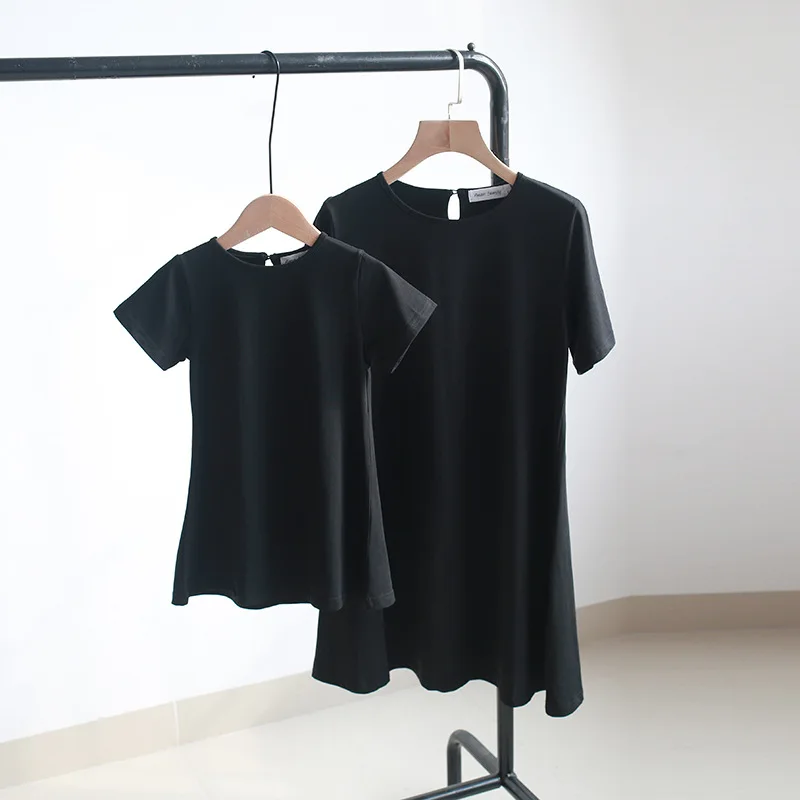 Одинаковое платье для мамы и дочки детская футболка с вышивкой крыльями ангела