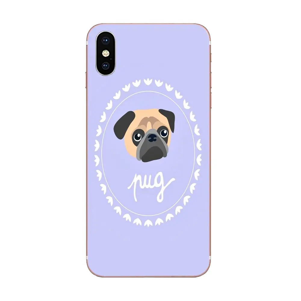 Прекрасный мультфильм мопса для Xiaomi Redmi Mi 4 7A 9T K20 CC9 CC9e Note 7 9 Y3 SE Pro Prime Go Play прозрачный, мягкий чехол сумка