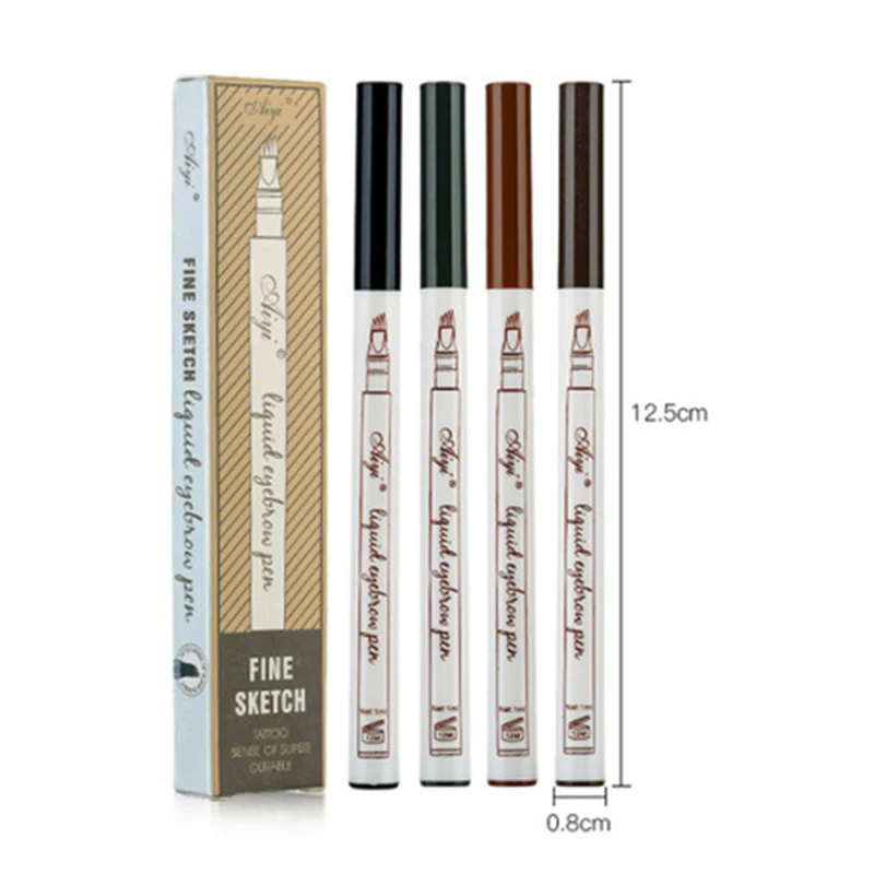 

Four-jaw Eyebrow Pen Is Not Easy To Discolor Liquid Eyebrow Pencil