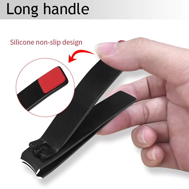 2 шт./компл. черные кусачки для ногтей с пилкой инструменты носочки триммер из