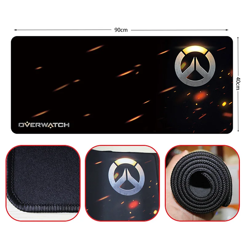 Большой игровой коврик для мыши Pbpad скоростной с закругленными краями планшетный