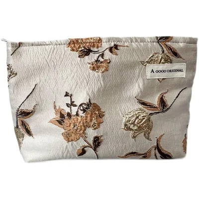 Женская Цветочная косметичка в стиле ретро несессер органайзер для хранения