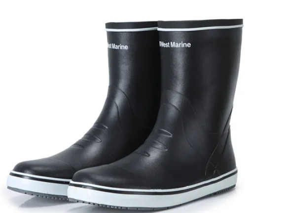 

2021 летние модные мужские резиновые сапоги в тубе, водонепроницаемая обувь, нескользящая Водонепроницаемая Резиновая обувь, дождевые сапог...